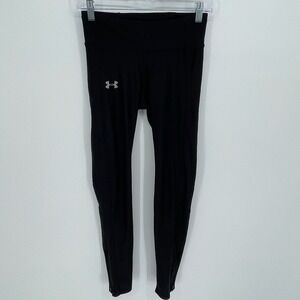 Under Armour Women's Black HeatGear Compression Running Leggings Size Small